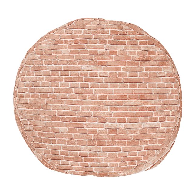 Old red brick wall texture. pouf (Bottom)