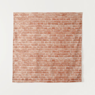 Old red brick wall texture. tapestry