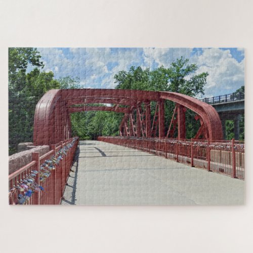 Old Red Bridge Kansas City Missouri Jigsaw Puzzle