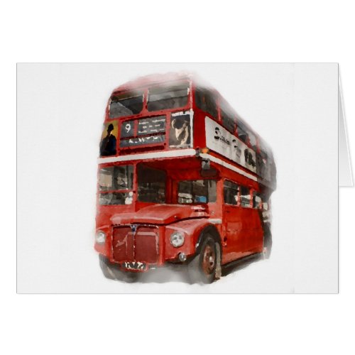 Old Red London Bus