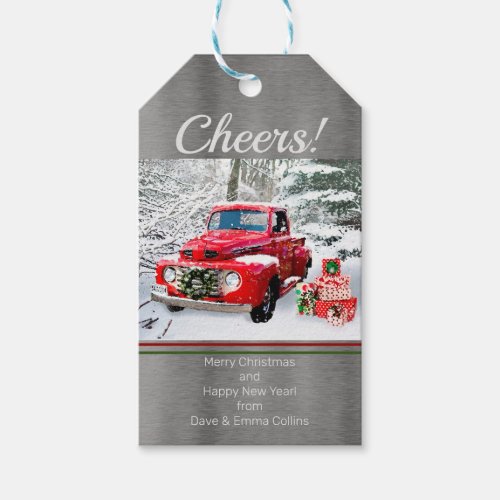 Old Red Truck Gift Tags