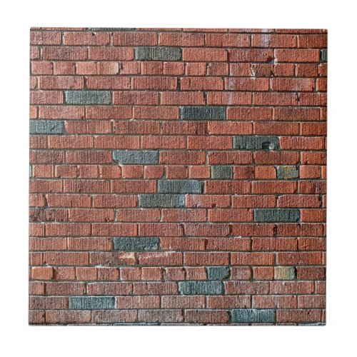 Old ReddishBrownish Brick Wall Ceramic Tile