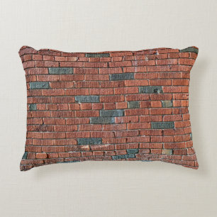 Old Reddish/Brownish Brick Wall Decorative Pillow