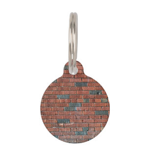 Old Reddish/Brownish Brick Wall Pet Tag