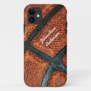Old Retro Basketball Pattern With Name iPhone 11 Case