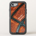Old Retro Basketball Pattern With Name Otterbox Defender Iphone Se/8/7 Case at Zazzle