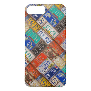 Old retro car license plates iPhone 8 plus/7 plus case