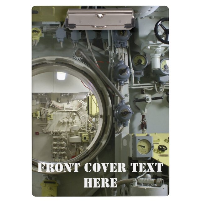 old retro submarine clipboard (Front)