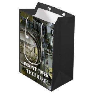 old retro submarine medium gift bag