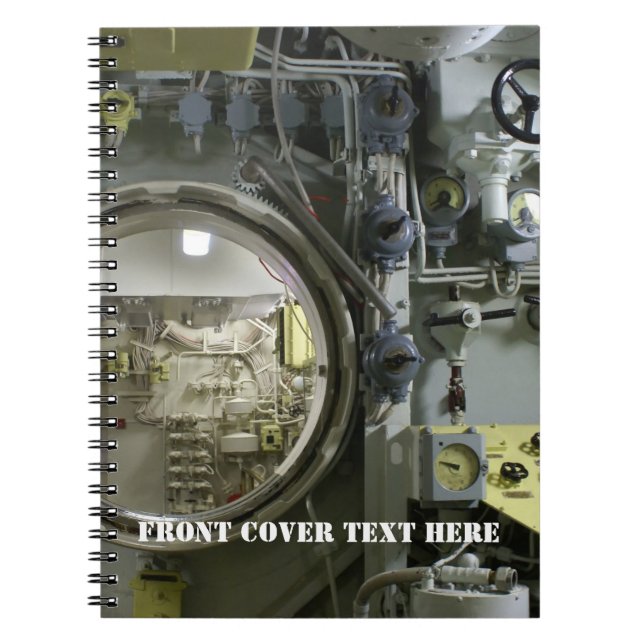 old retro submarine notebook (Front)