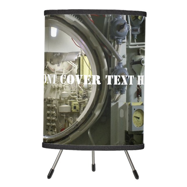 old retro submarine tripod lamp (Front)