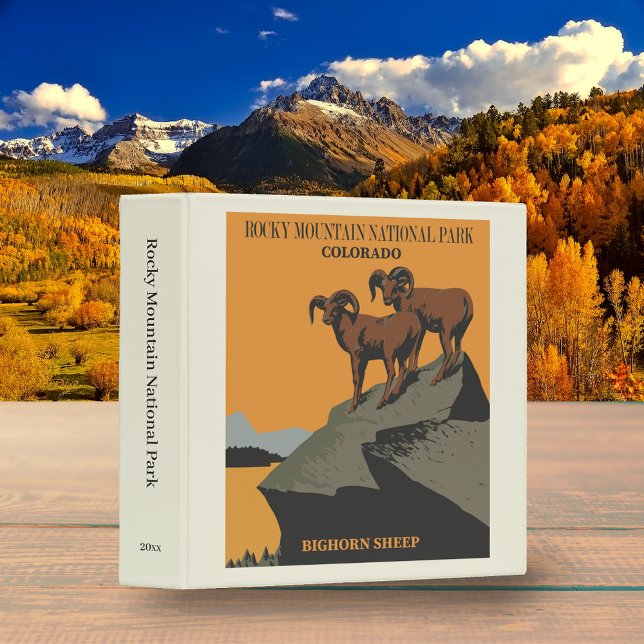 Old Rocky Mtn National Park Bighorn Scrapbook 3 Ring Binder (Creator Uploaded)