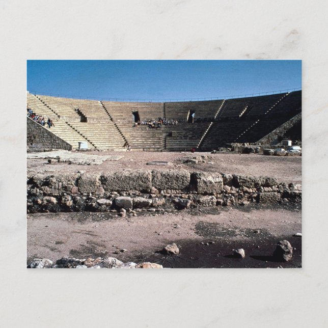 Old Roman amphitheater, Caesaria, Israel Postcard (Front)