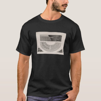 Old Roman Colosseum Blueprint And Diagram (1849) T-Shirt