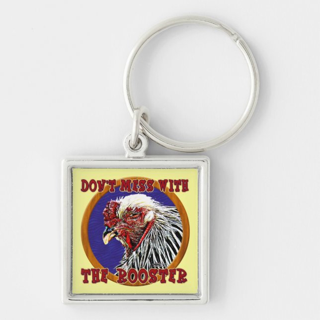 Old Rooster Keychain (Front)