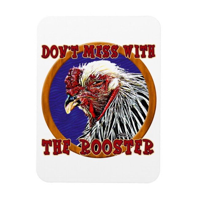 Old Rooster Magnet (Vertical)