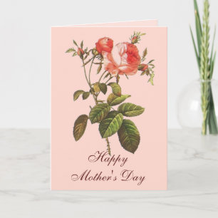 Old Rose Botanical Mother's Day Card