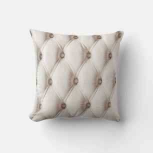 Old rose: classic leather texture. throw pillow