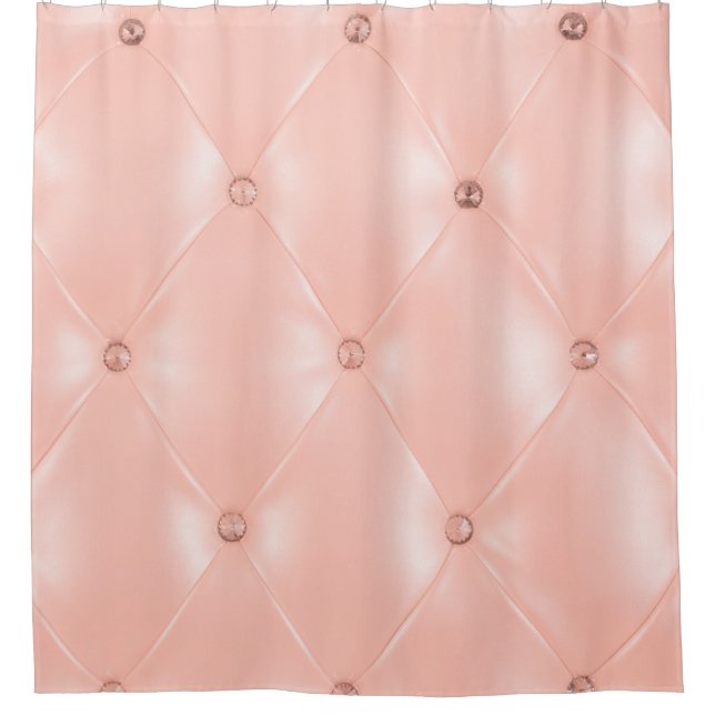Old rose, pink, Background and texture with Leathe Shower Curtain (Front)