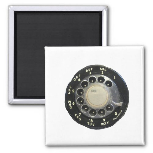 Old Rotary Phone Dial Magnet
