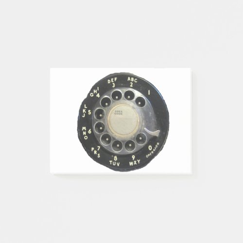 Old Rotary Phone Dial Post_it Notes