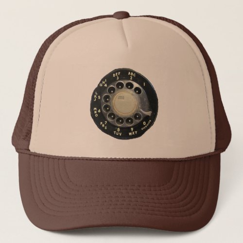 Old Rotary Phone Dial Trucker Hat