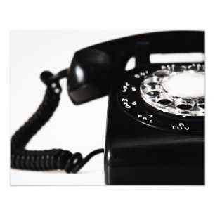 Old Rotary Telephone Photo Print