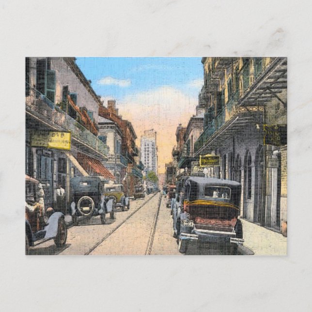 Old Royal Street New Orleans Postcard (Front)
