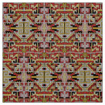 Old Rug - Geomethric Tribal/Ethnic Pattern Fabric