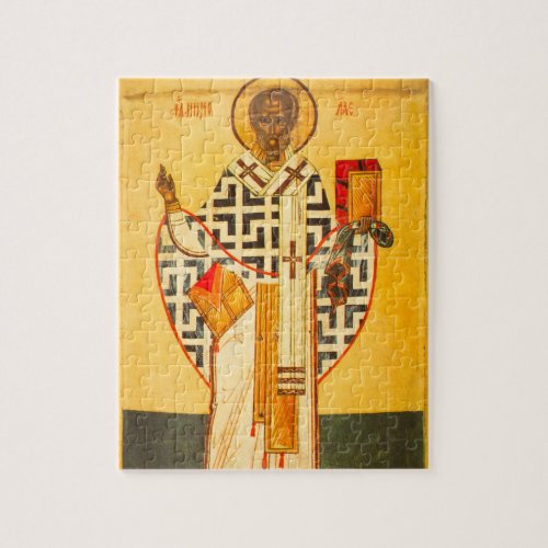 Old Russian icon of StNicholas Jigsaw Puzzle