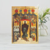 Old Russian icon The Intercession (Standing Front)