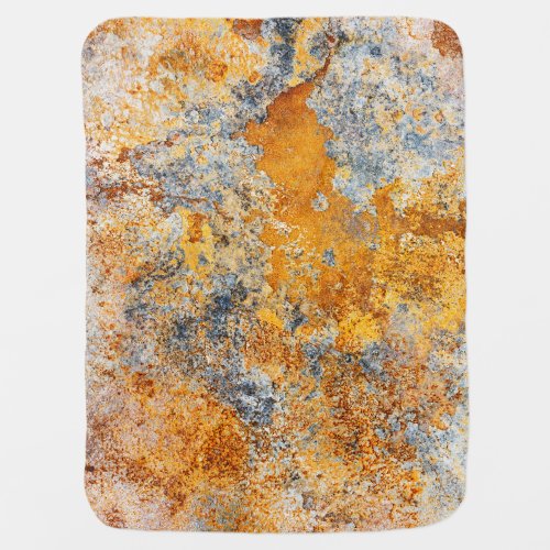 Old rust texture grunge metallic background baby blanket