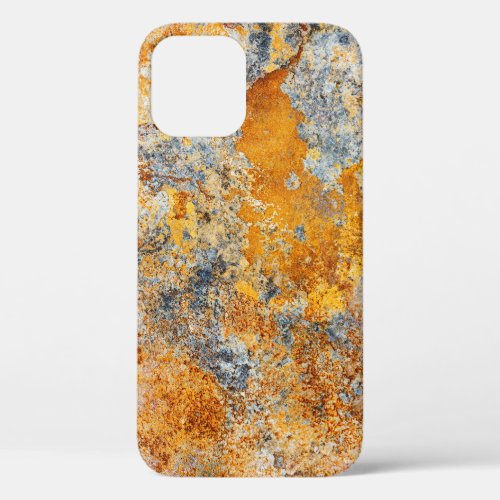Old rust texture grunge metallic background iPhone 12 case