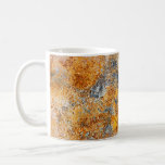 Old rust texture, grunge metallic background. coffee mug