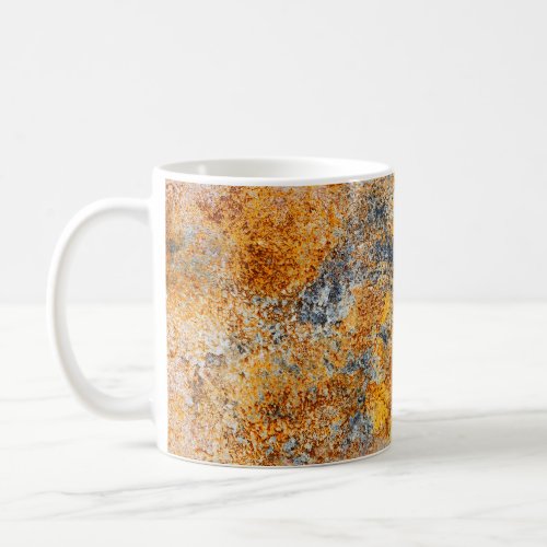 Old rust texture grunge metallic background coffee mug