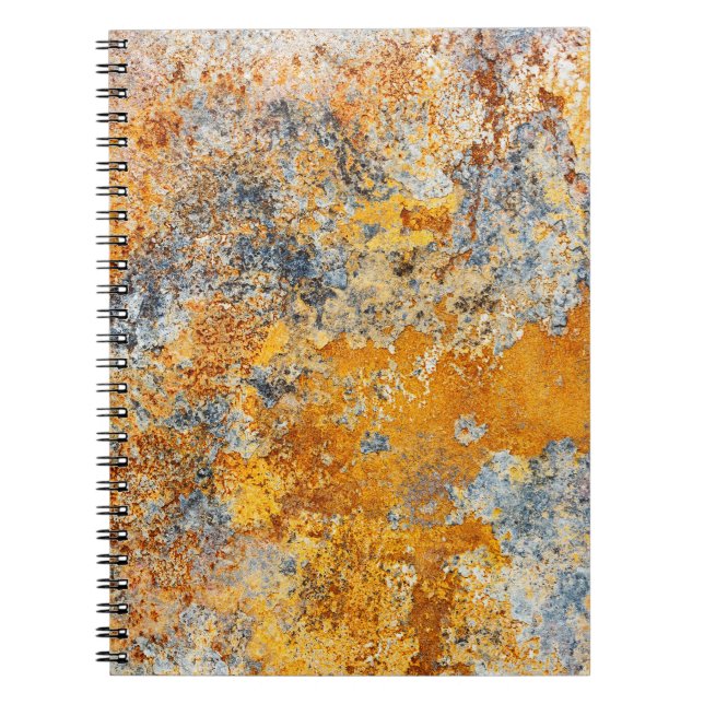 Old rust texture, grunge metallic background. notebook (Front)