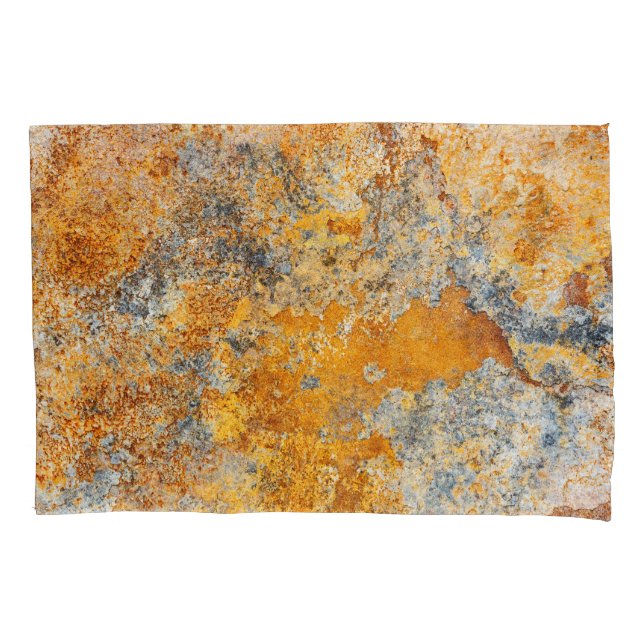 Old rust texture, grunge metallic background. pillow case (Front)