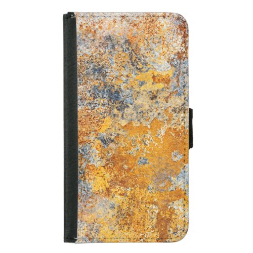 Old rust texture grunge metallic background samsung galaxy s5 wallet case