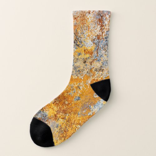Old rust texture grunge metallic background socks