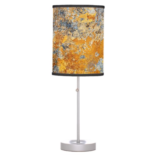Old rust texture grunge metallic background table lamp