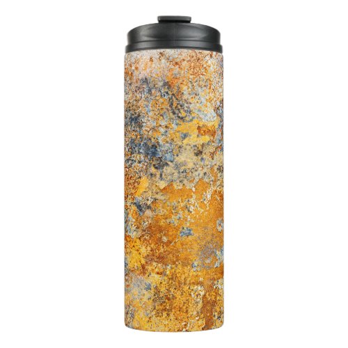 Old rust texture grunge metallic background thermal tumbler