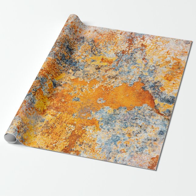 Old rust texture. Grunge rusted metal background. Wrapping Paper (Unrolled)