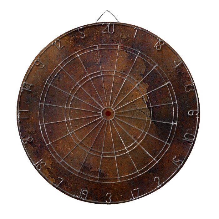 Old Rusted Look Dart Board