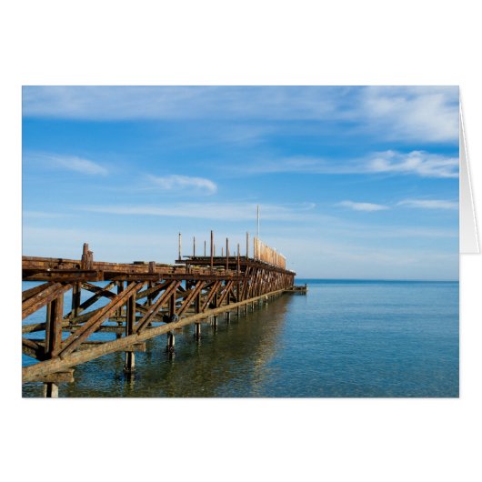 Old rusted sea pier cards (Front Horizontal)
