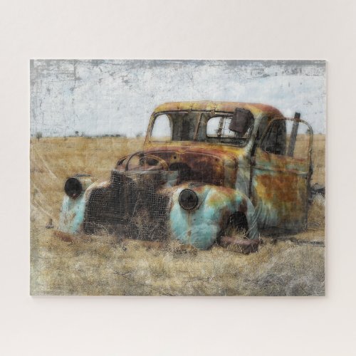 Old Rusted Vintage Truck Jigsaw Puzzle