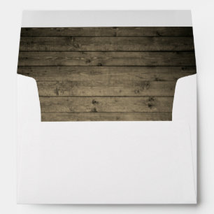 Old Rustic Barn Wood Envelope