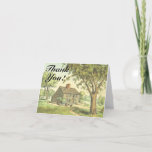 [ Thumbnail: Old Rustic House, "Thank You!" Card ]