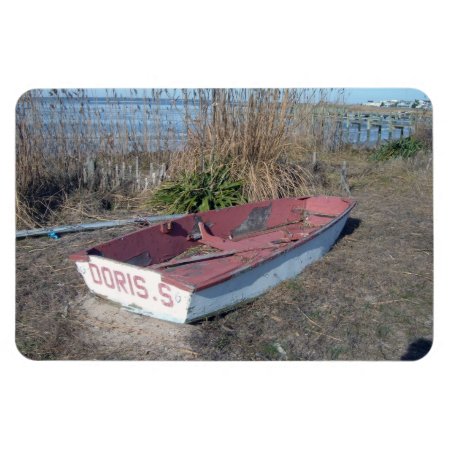 Old Rustic Row Boat Magnet