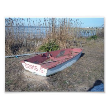 Old Rustic Row Boat Photo Print by GardenOfLife at Zazzle