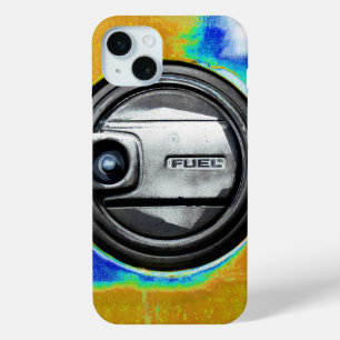 Old Rusty Car Fuel Tank Cap iPhone 15 Plus Case